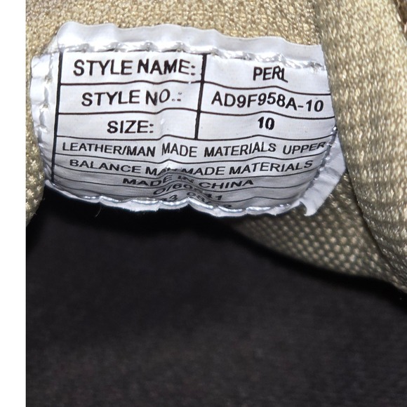 Perry Ellis America Perl Mens Brown Leather Casual Sneakers Size 10 - Picture 8 of 12